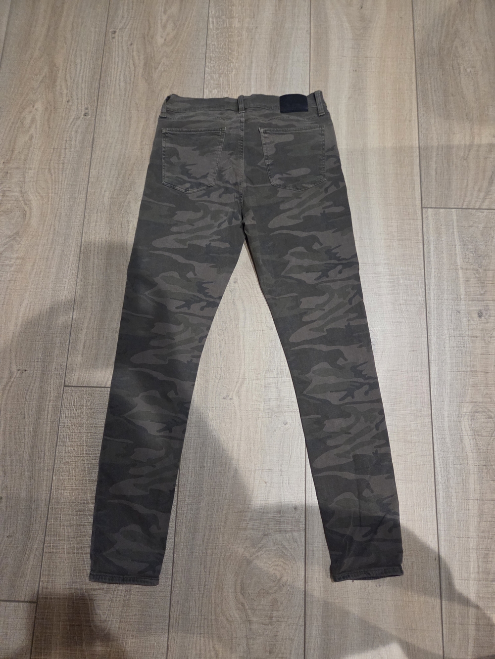 Lucky Brand Brooke Olive Grey Camo Skinny Jeans